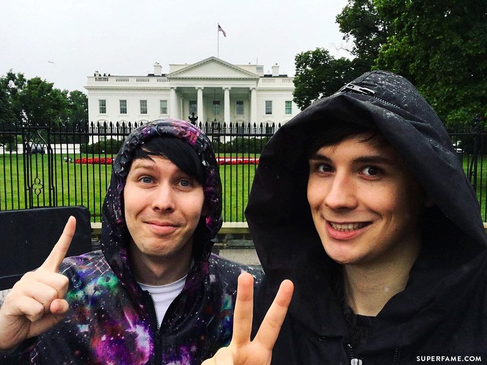 Dan and Phil in America.