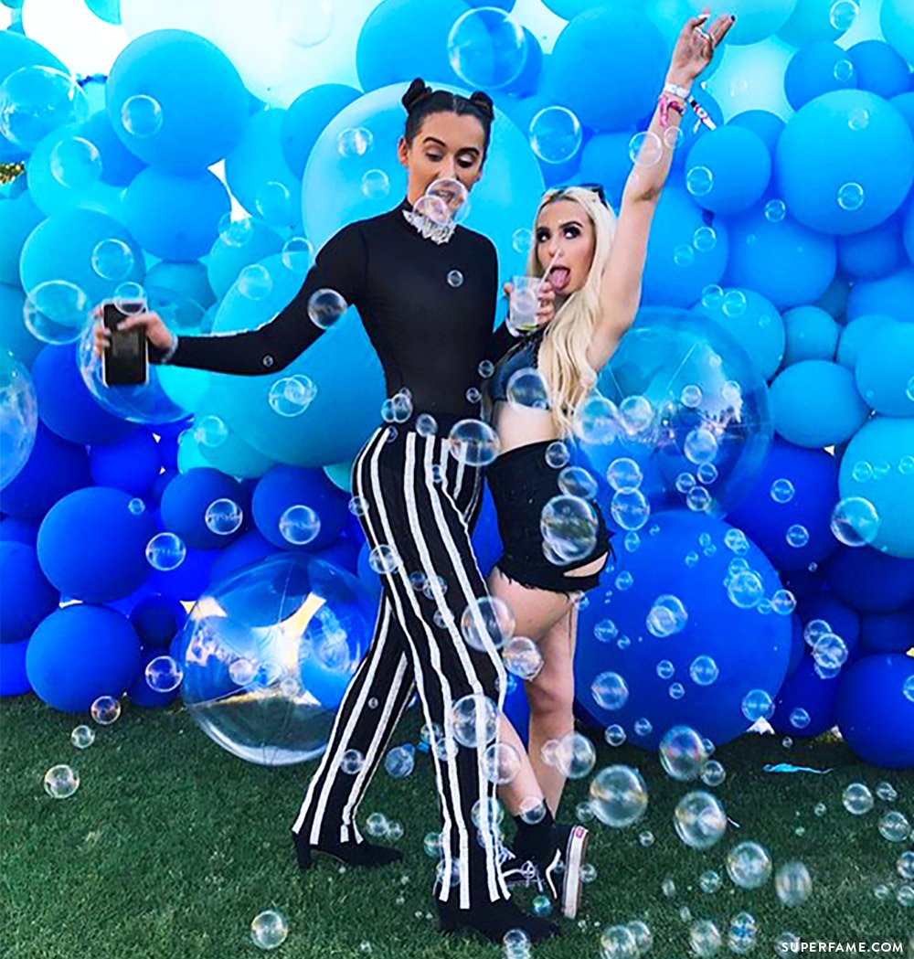 Tana Mongeau with Trevor Moran.