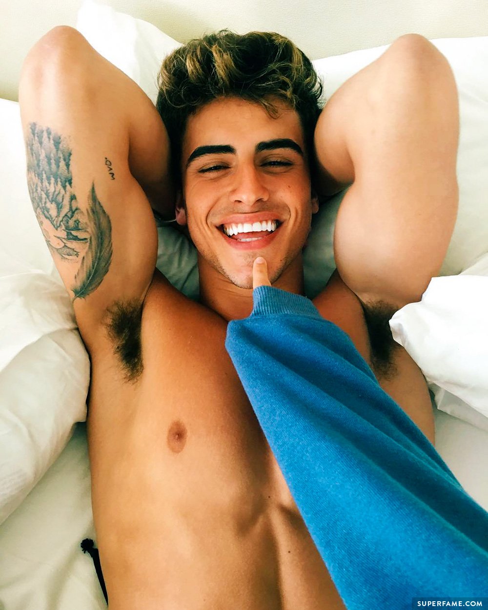 Jack Gilinsky shirtless.