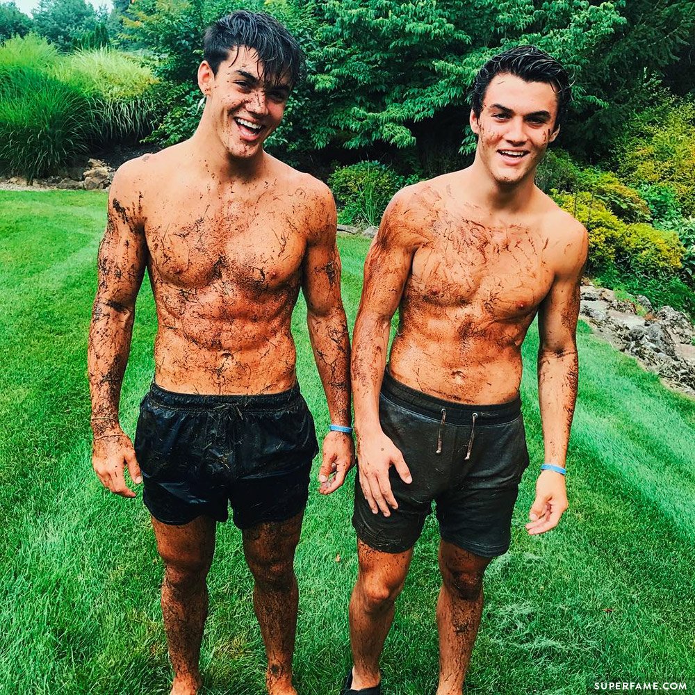 Shirtless Dolan Twins.