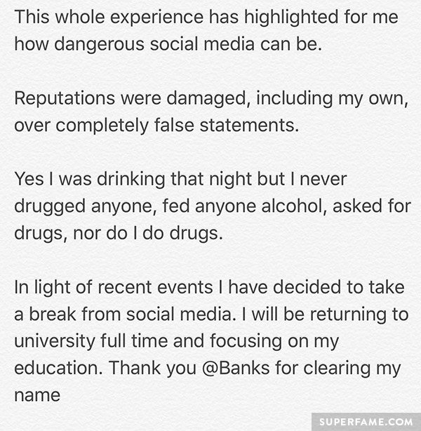 Max's statement.