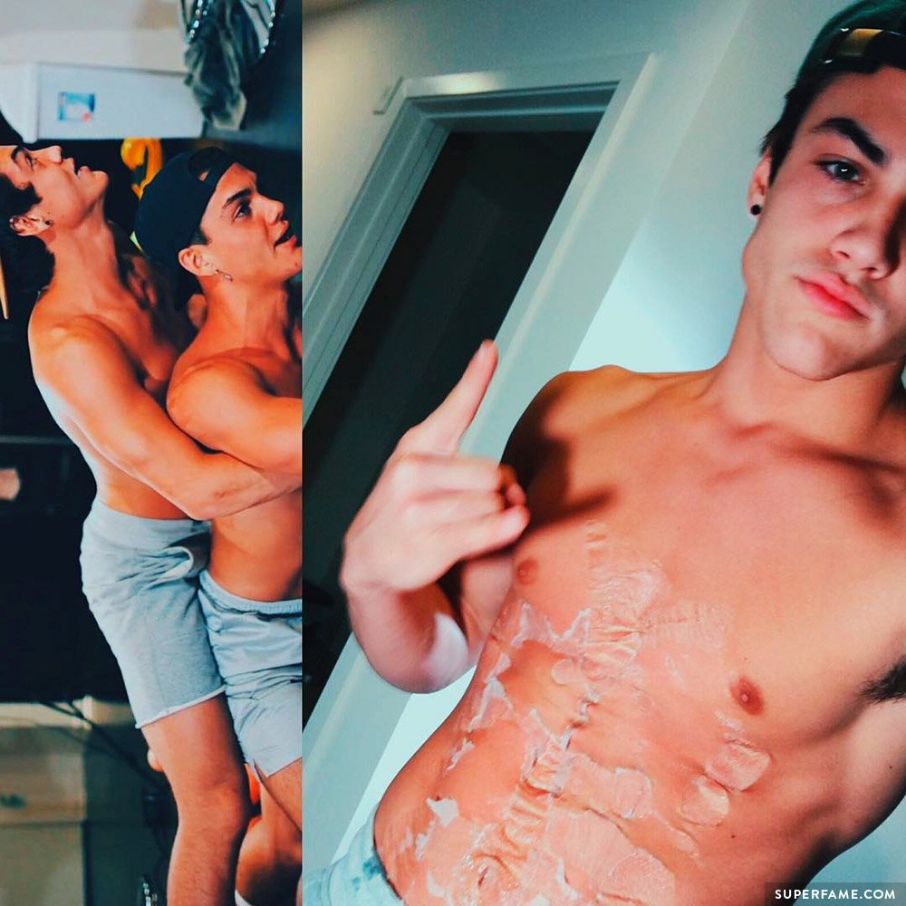 Ethan & Grayson Dolan grinding.