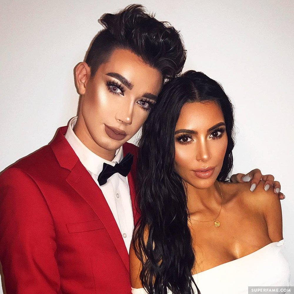 James Charles and Kim Kardashian.