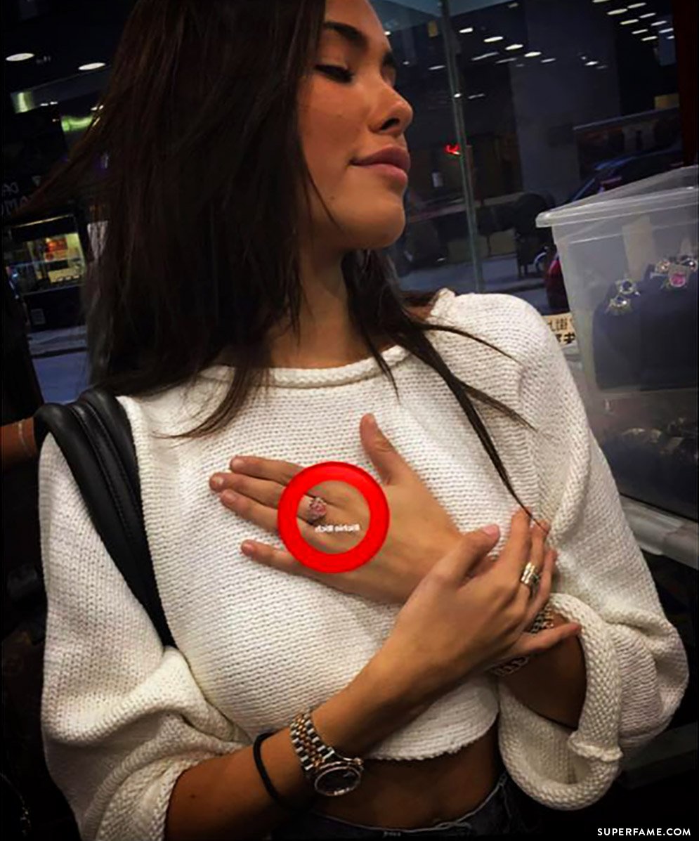 Madison Beer's ring.
