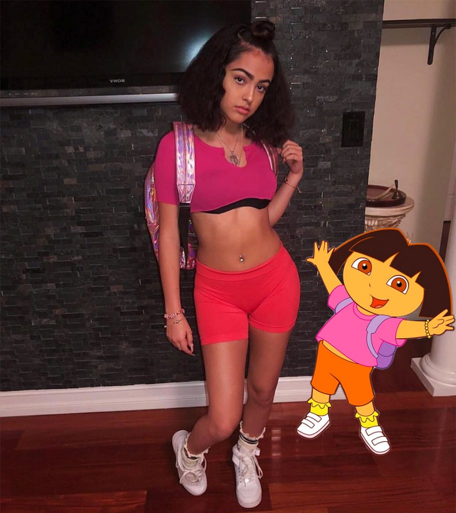 Malu stirred up controversy and was attacked for being "sexy Dora the Explorer...